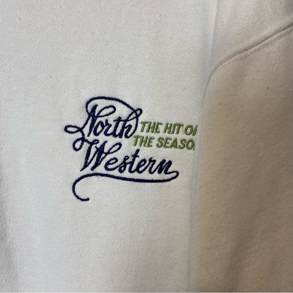 Vintage North Western Polo Sweatshirt | 90s Retro Style L - Picture 2 of 6